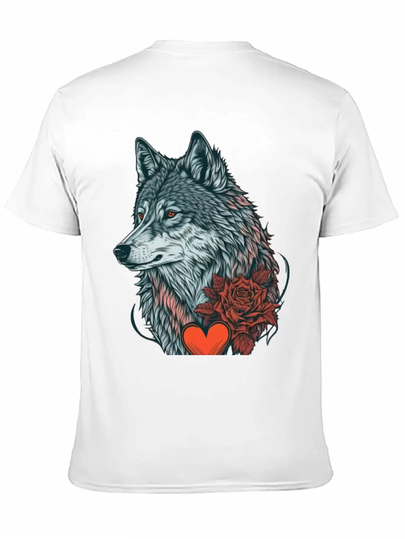 Wolf Valentine Essential Cotton Tee For Daily Outfits – Unisex Style