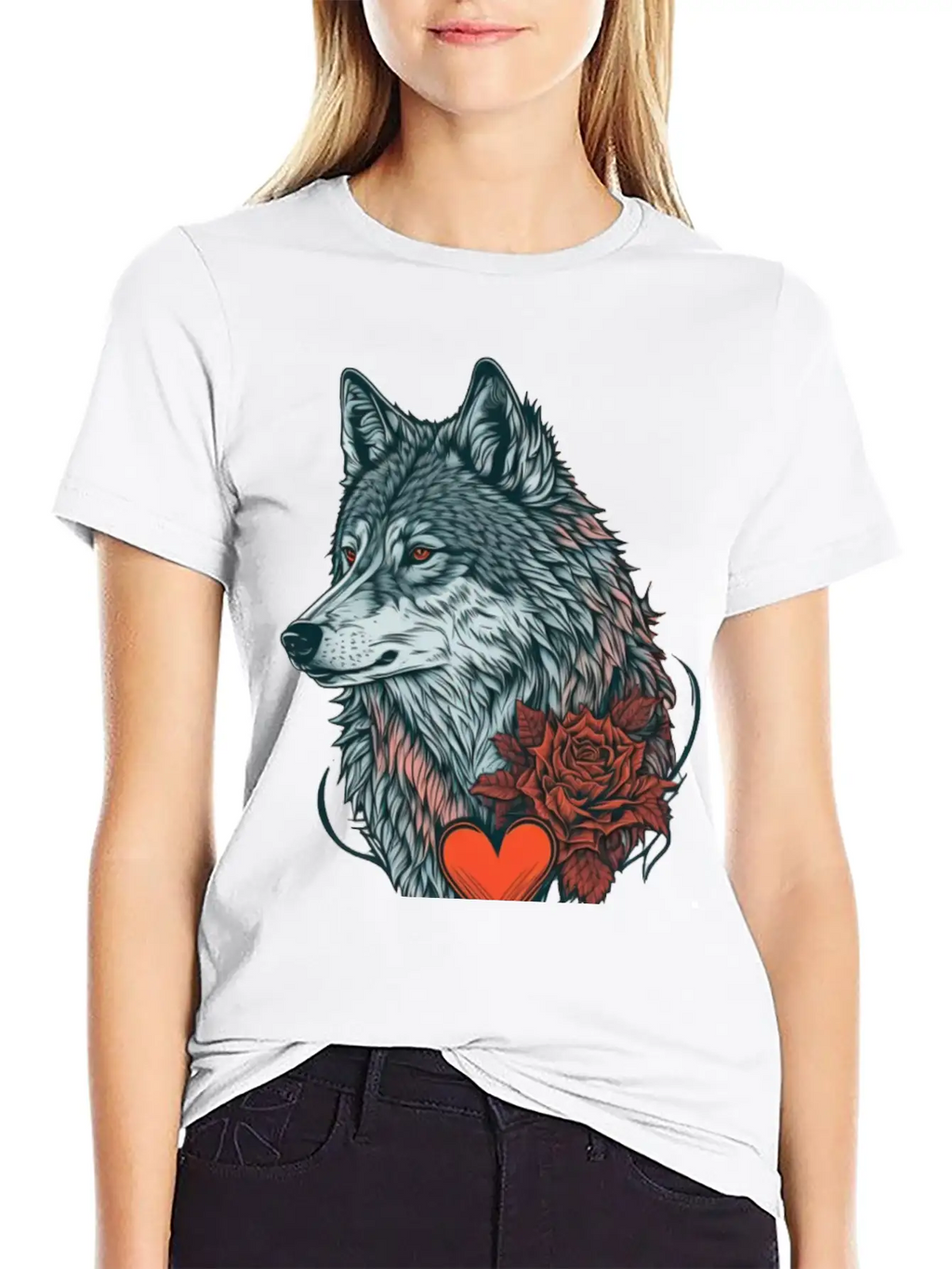 Wolf Valentine Essential Cotton Tee For Daily Outfits – Unisex Style