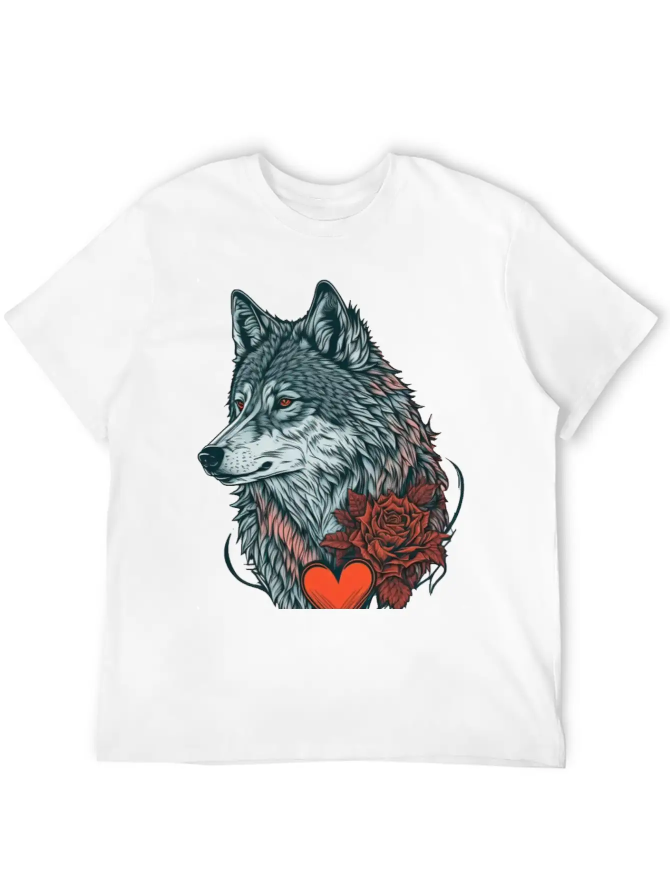 Wolf Valentine Essential Cotton Tee For Daily Outfits – Unisex Style