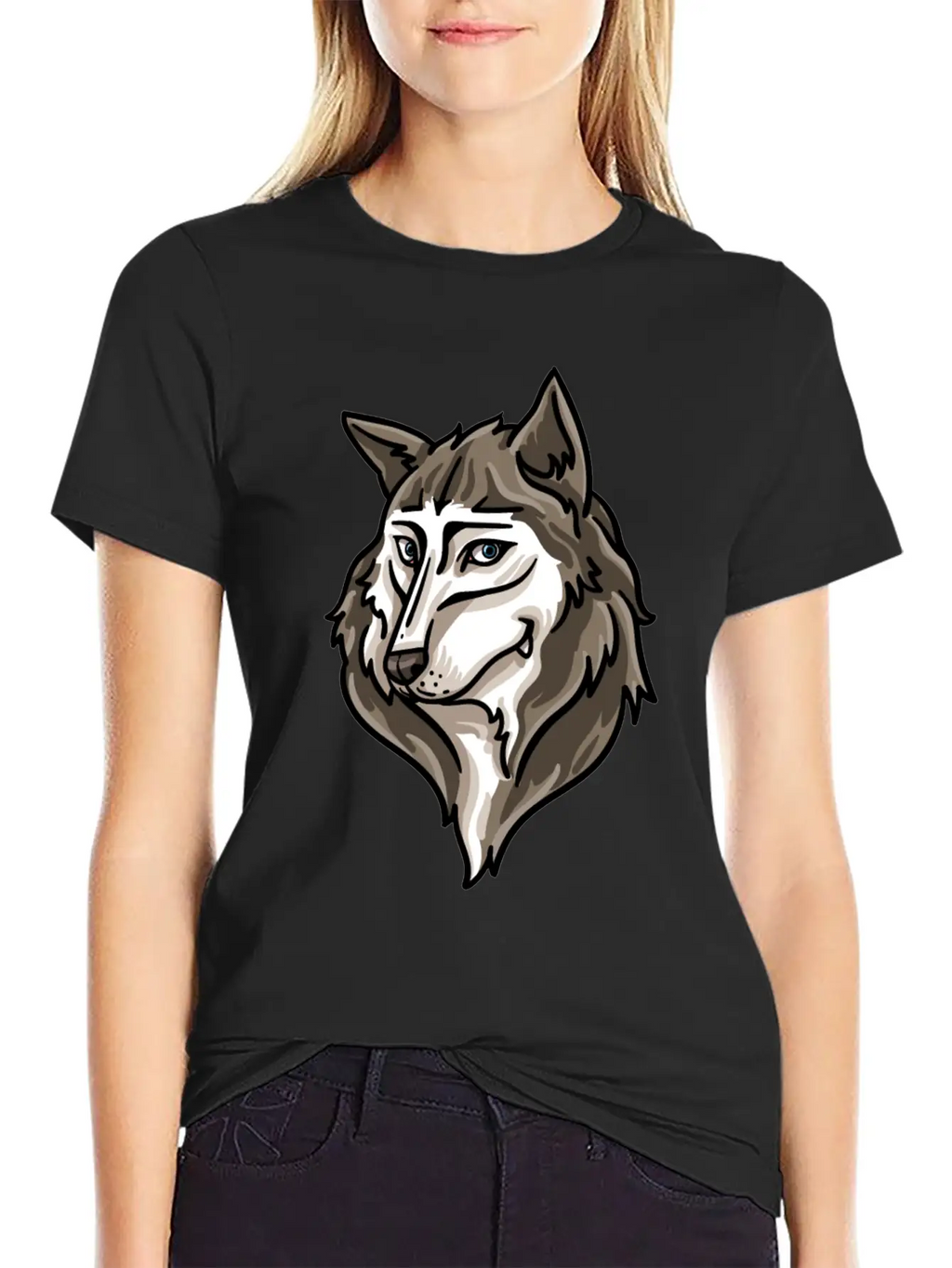 Wolf Wolves Werewolf Moon Full Moon Funny Relaxed Everyday Tee – Lightweight And Durable Cotton