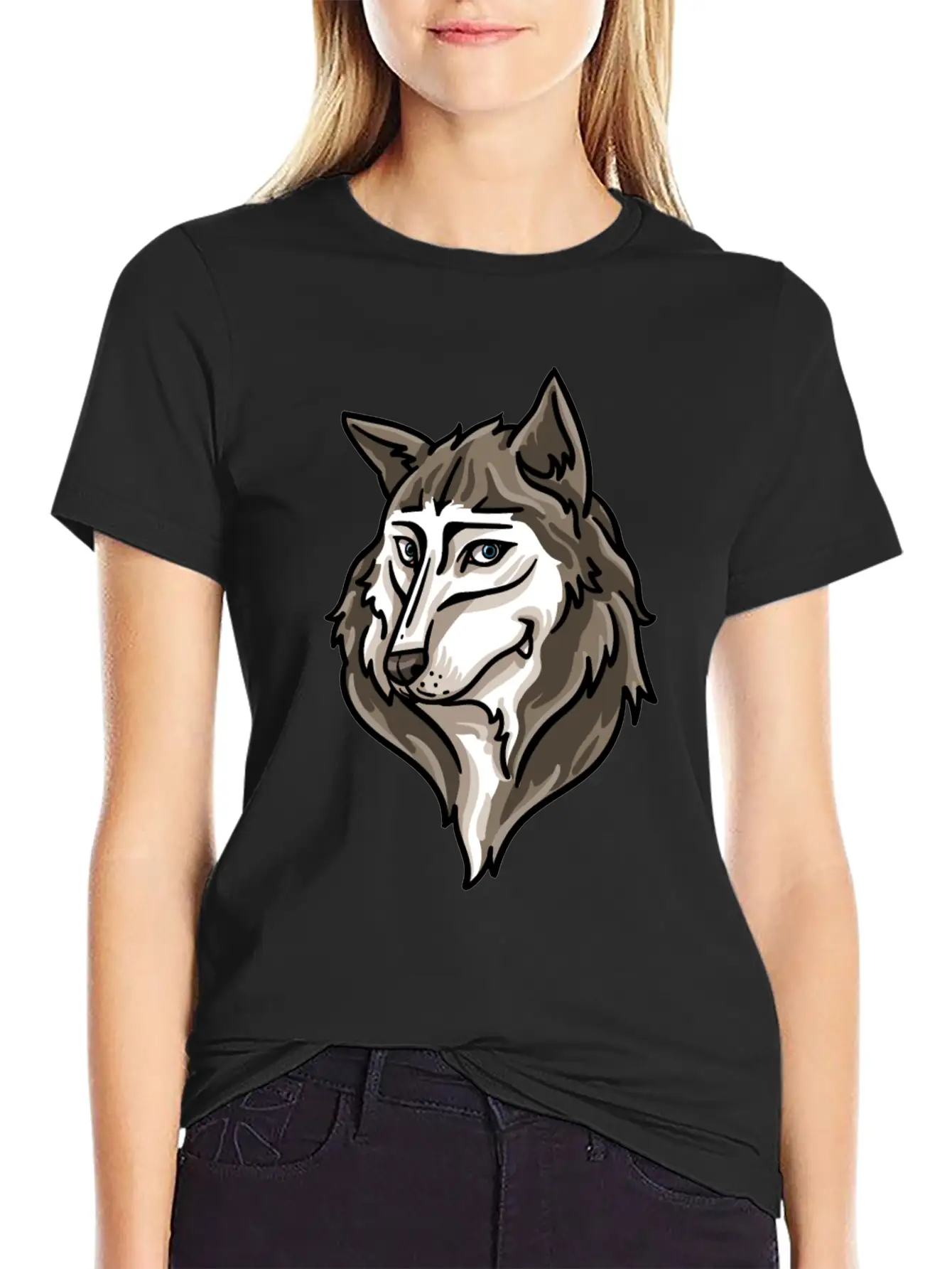 Wolf Wolves Werewolf Moon Full Moon Funny Relaxed Everyday Tee – Lightweight And Durable Cotton