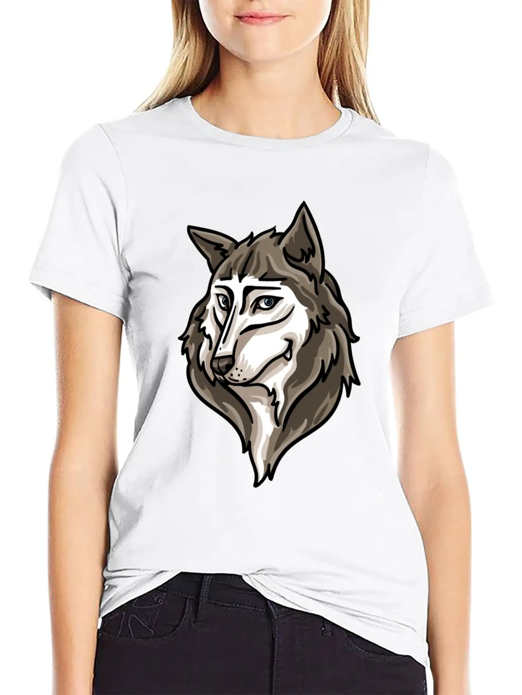 Wolf Wolves Werewolf Moon Full Moon Funny Relaxed Everyday Tee – Lightweight And Durable Cotton