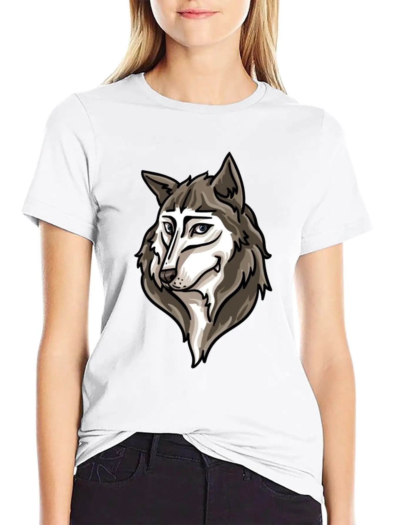 Wolf Wolves Werewolf Moon Full Moon Funny Relaxed Everyday Tee – Lightweight And Durable Cotton