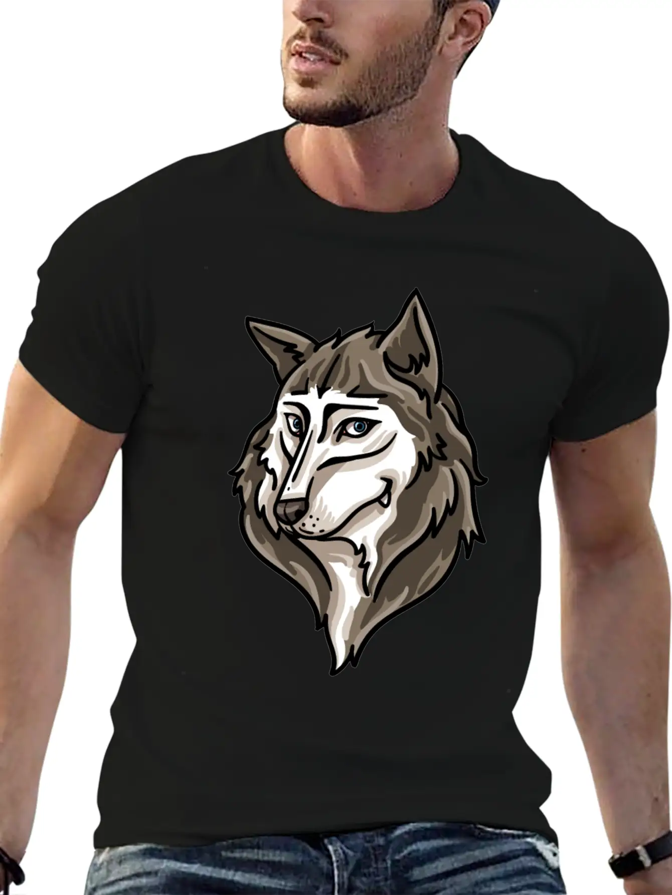 Wolf Wolves Werewolf Moon Full Moon Funny Relaxed Everyday Tee – Lightweight And Durable Cotton