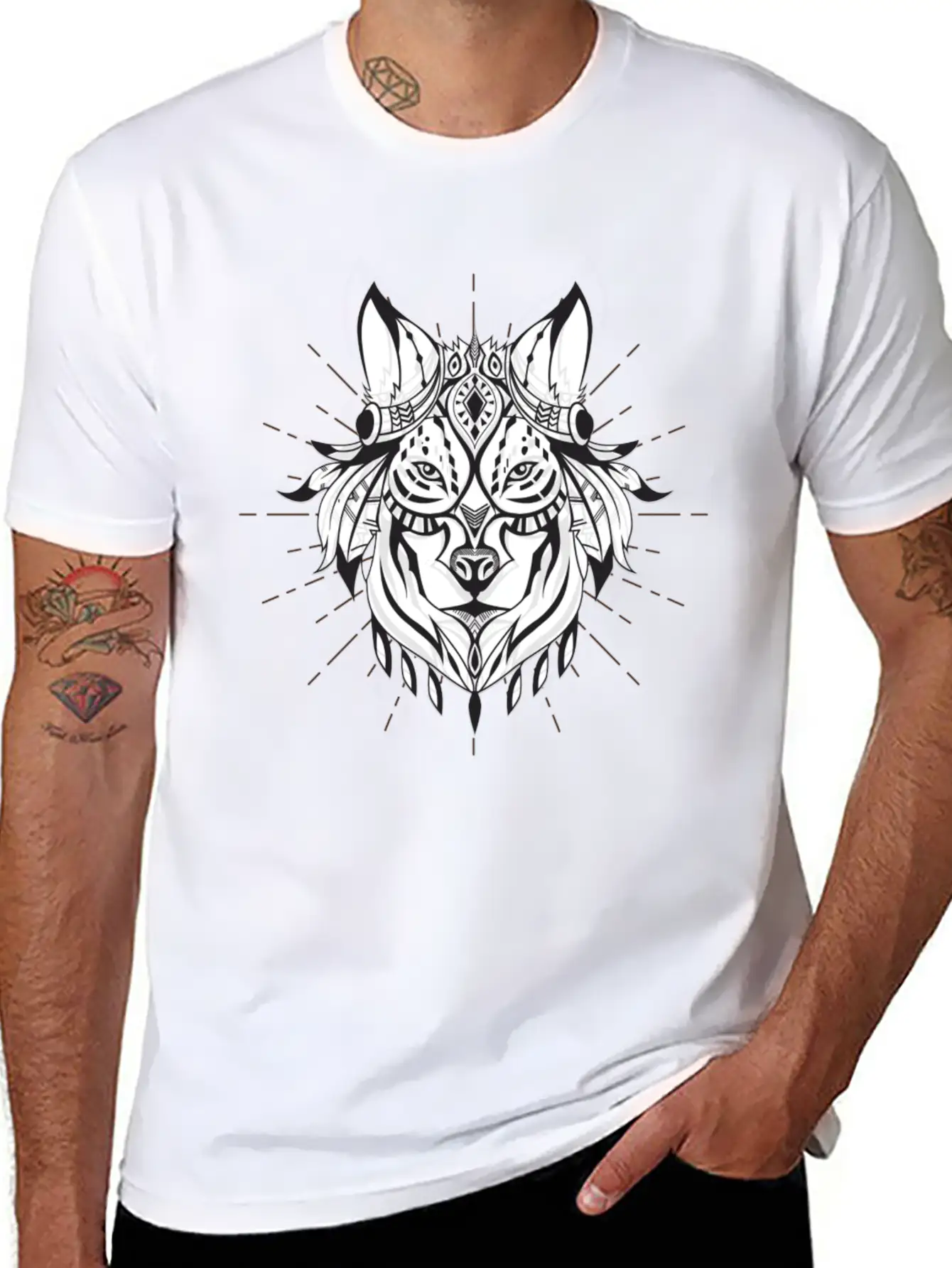 Wolf, Wolves, Wildlife, Outdoor, Nature Stylish Everyday T-Shirt – Unisex Basic Cotton Tee