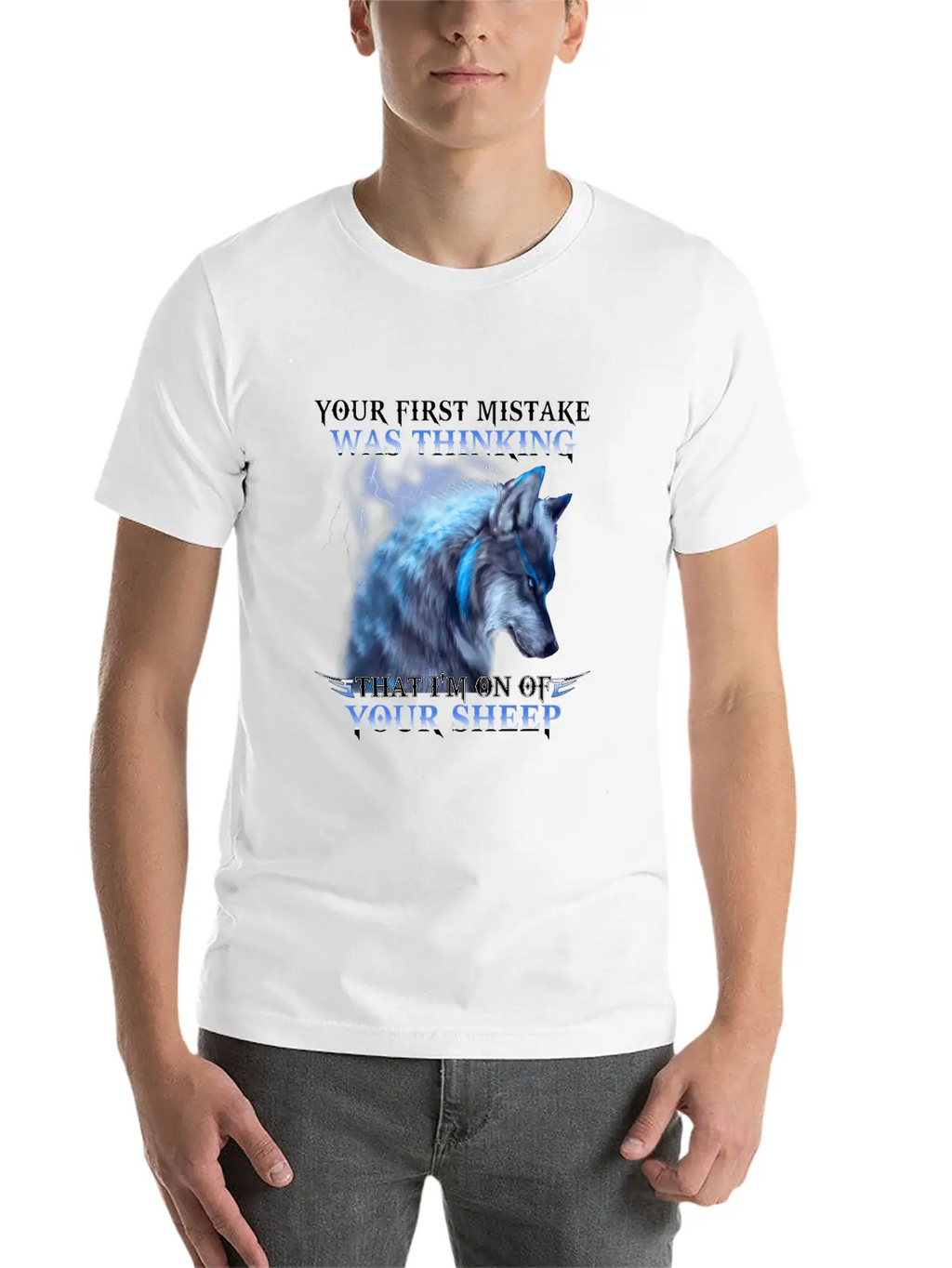 Wolf Your First Mistake Was Thinking I M One Breathable Soft Cotton T-Shirt – Timeless Casual Look