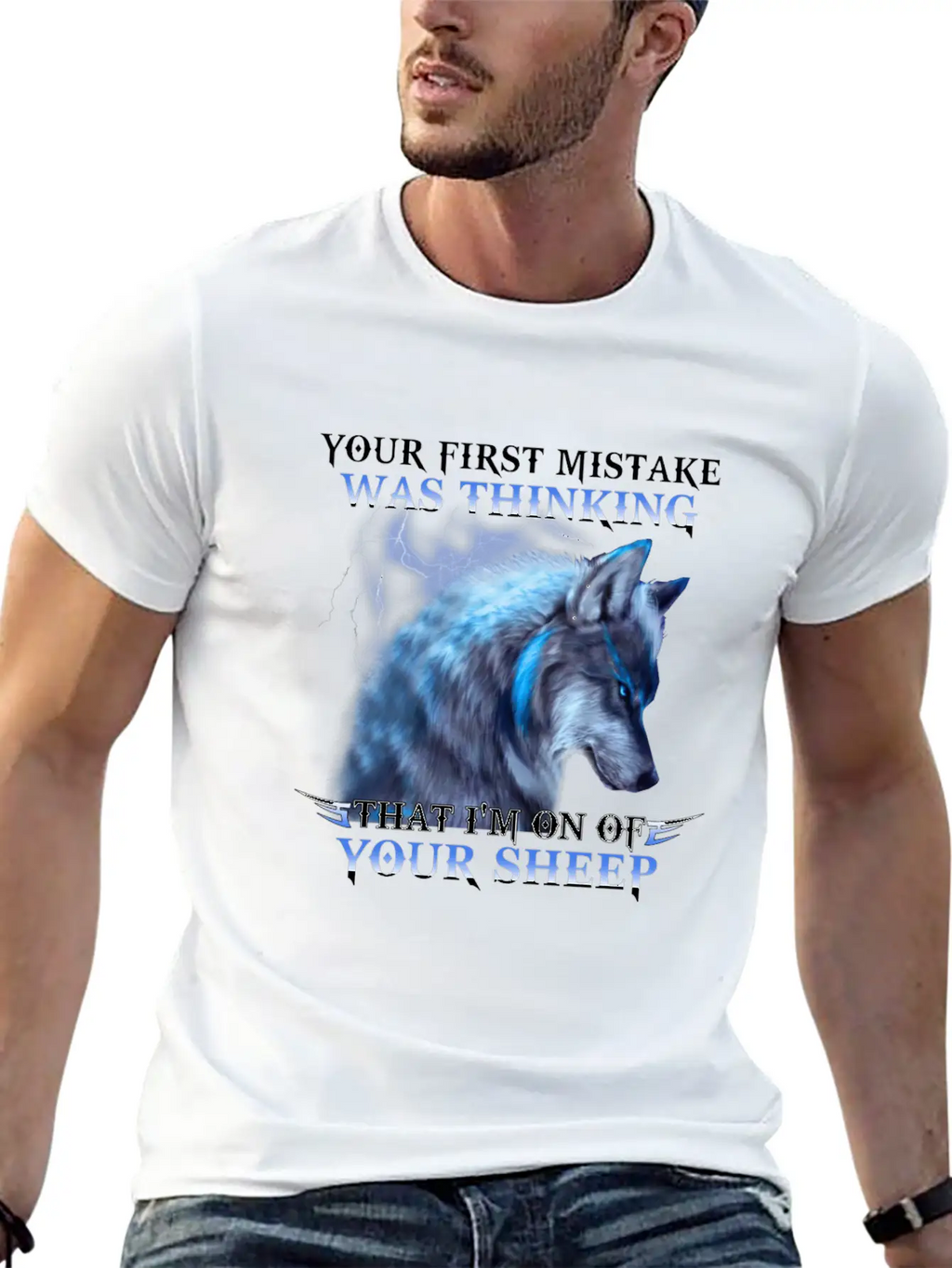 Wolf Your First Mistake Was Thinking I M One Breathable Soft Cotton T-Shirt – Timeless Casual Look