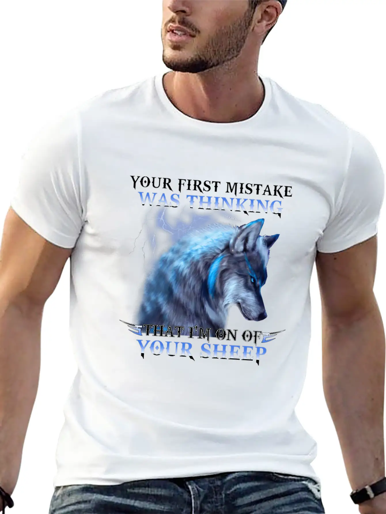 Wolf Your First Mistake Was Thinking I M One Breathable Soft Cotton T-Shirt – Timeless Casual Look