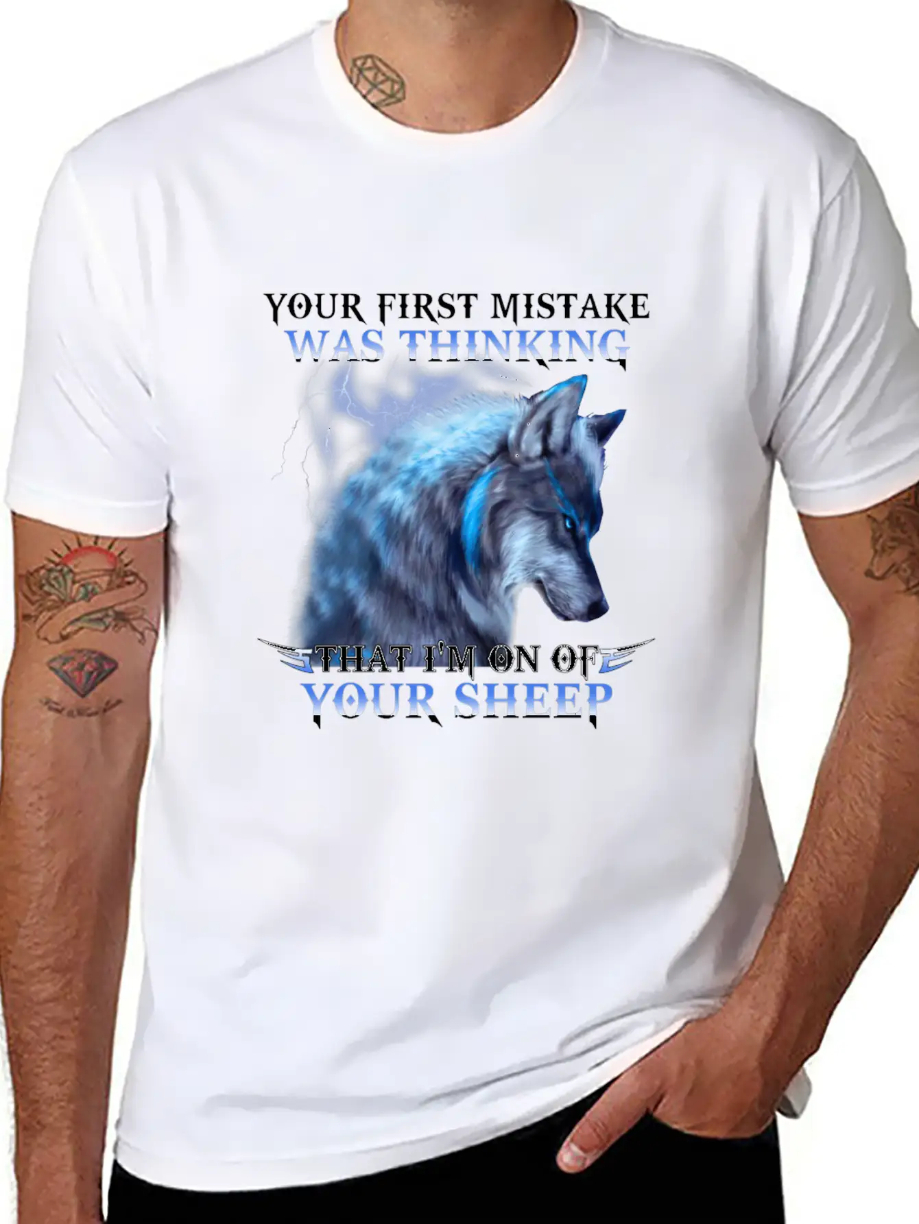 Wolf Your First Mistake Was Thinking I M One Breathable Soft Cotton T-Shirt – Timeless Casual Look