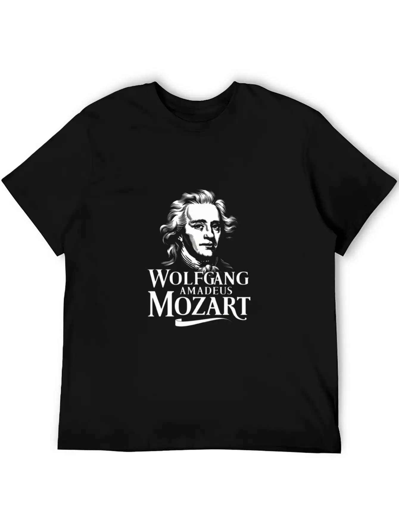 Wolfgang Amadeus Mozart Classical Music Composer Stylish Everyday T-Shirt – Unisex Basic Cotton Tee
