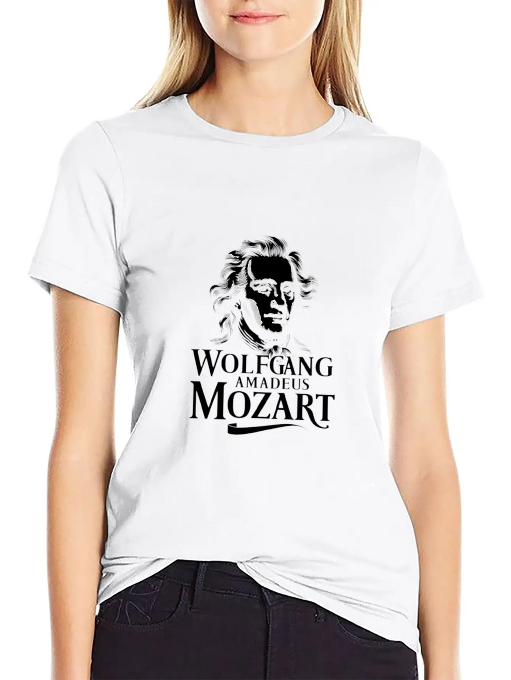Wolfgang Amadeus Mozart Classical Music Composer Stylish Everyday T-Shirt – Unisex Basic Cotton Tee