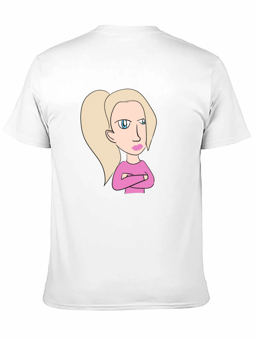 Woman Cartoon Inspiration Breathable Graphic T-Shirt – Perfect For Casual Days
