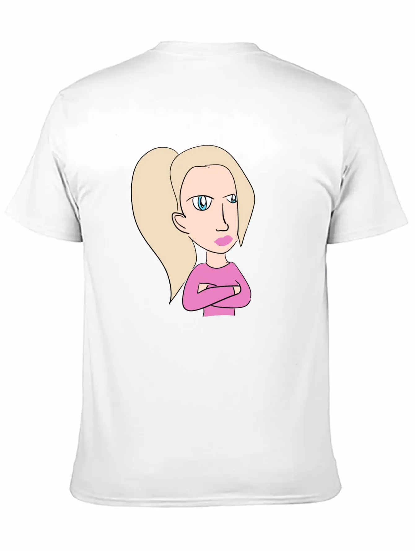 Woman Cartoon Inspiration Breathable Graphic T-Shirt – Perfect For Casual Days