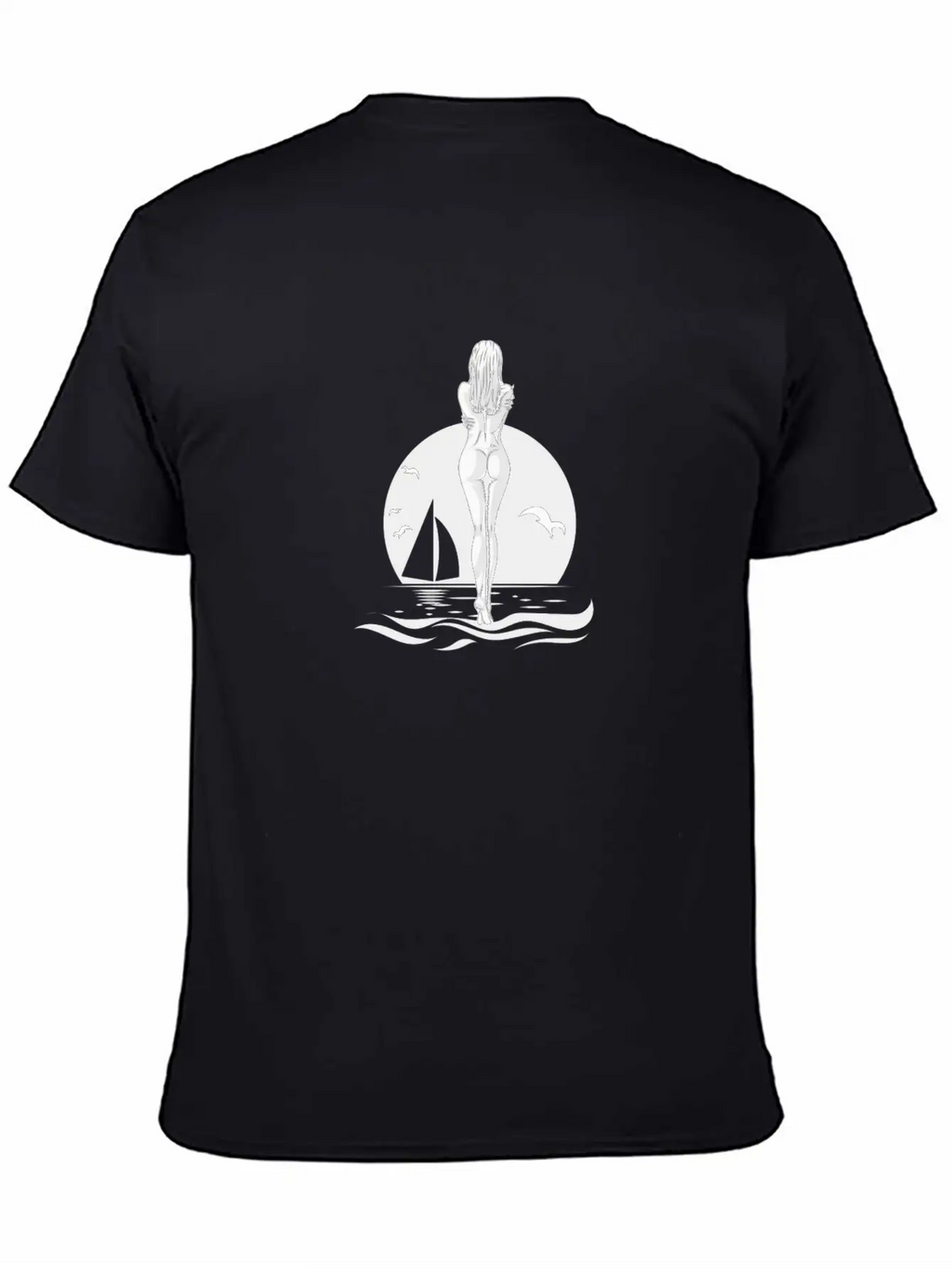 WOMAN ON THE BEACH ON SUNRISE BEACH GIFT IDEA Timeless Short Sleeve Tee – Comfy And Minimalist Design