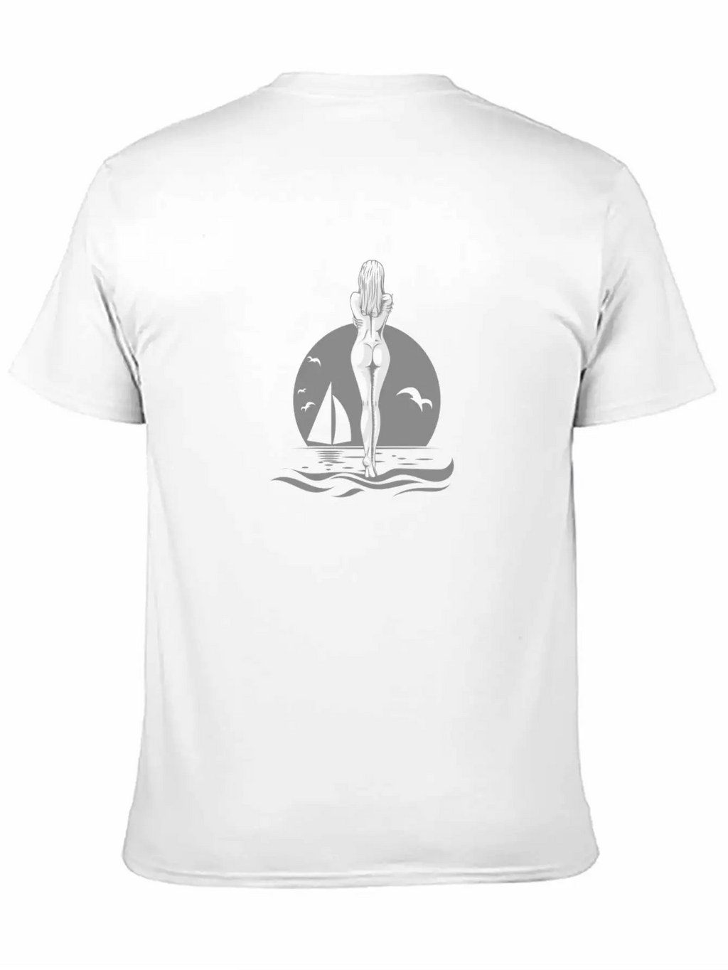 WOMAN ON THE BEACH ON SUNRISE BEACH GIFT IDEA Timeless Short Sleeve Tee – Comfy And Minimalist Design