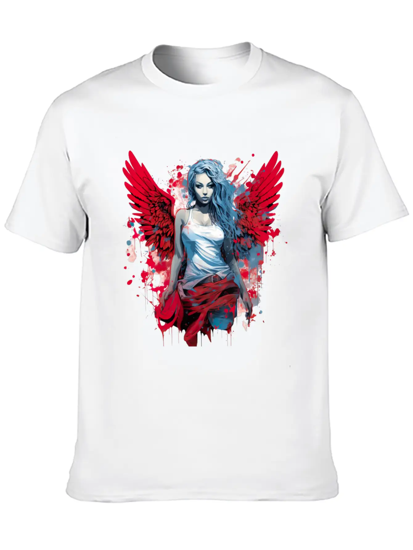Woman With Angel Wings Angel Esoteric Wings Classic Cotton Tee – Unisex Comfort For Any Season