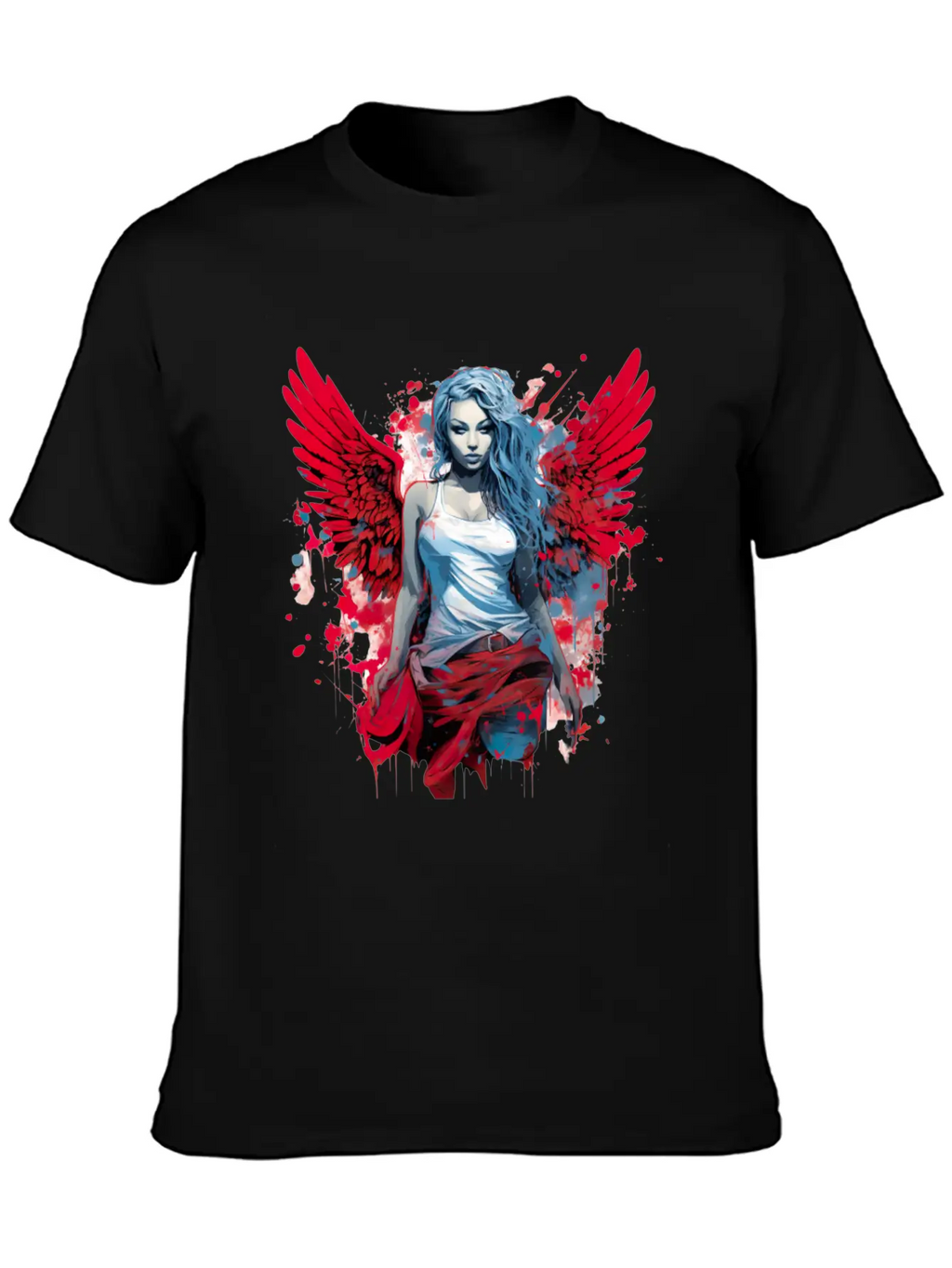 Woman With Angel Wings Angel Esoteric Wings Classic Cotton Tee – Unisex Comfort For Any Season