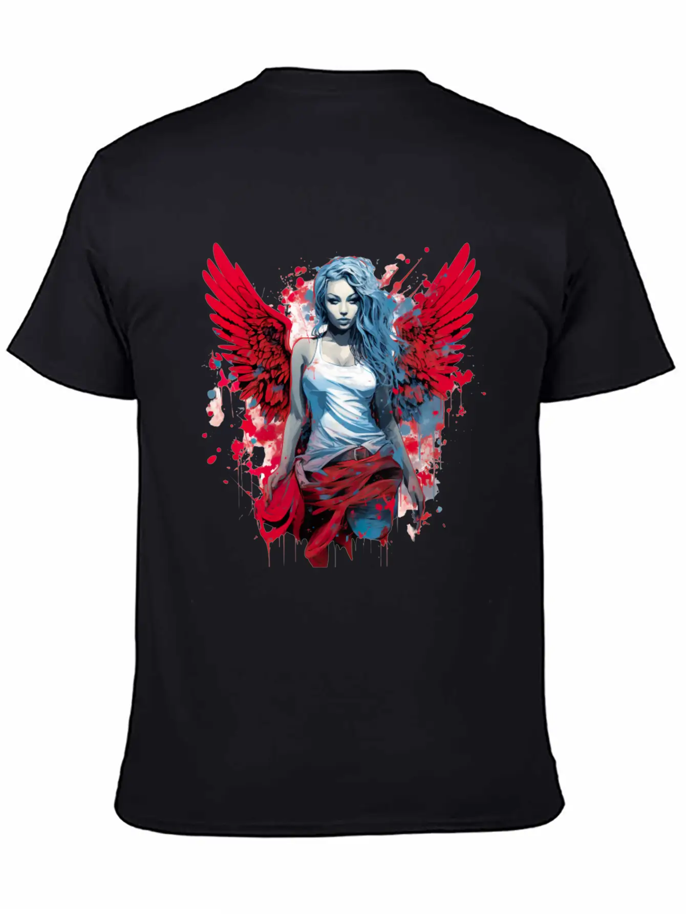 Woman With Angel Wings Angel Esoteric Wings Classic Cotton Tee – Unisex Comfort For Any Season