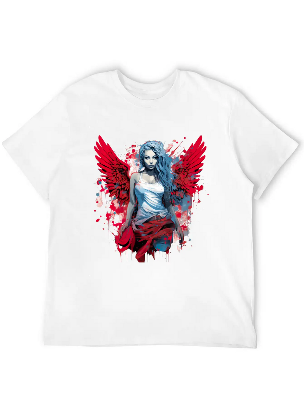 Woman With Angel Wings Angel Esoteric Wings Classic Cotton Tee – Unisex Comfort For Any Season