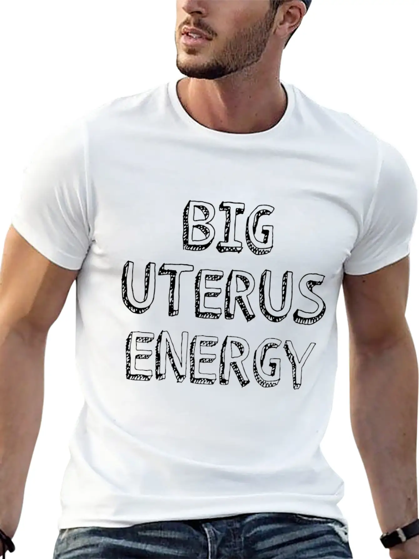 Women Big Energy Basic Graphic T-Shirt – Daily Comfort In Soft Cotton