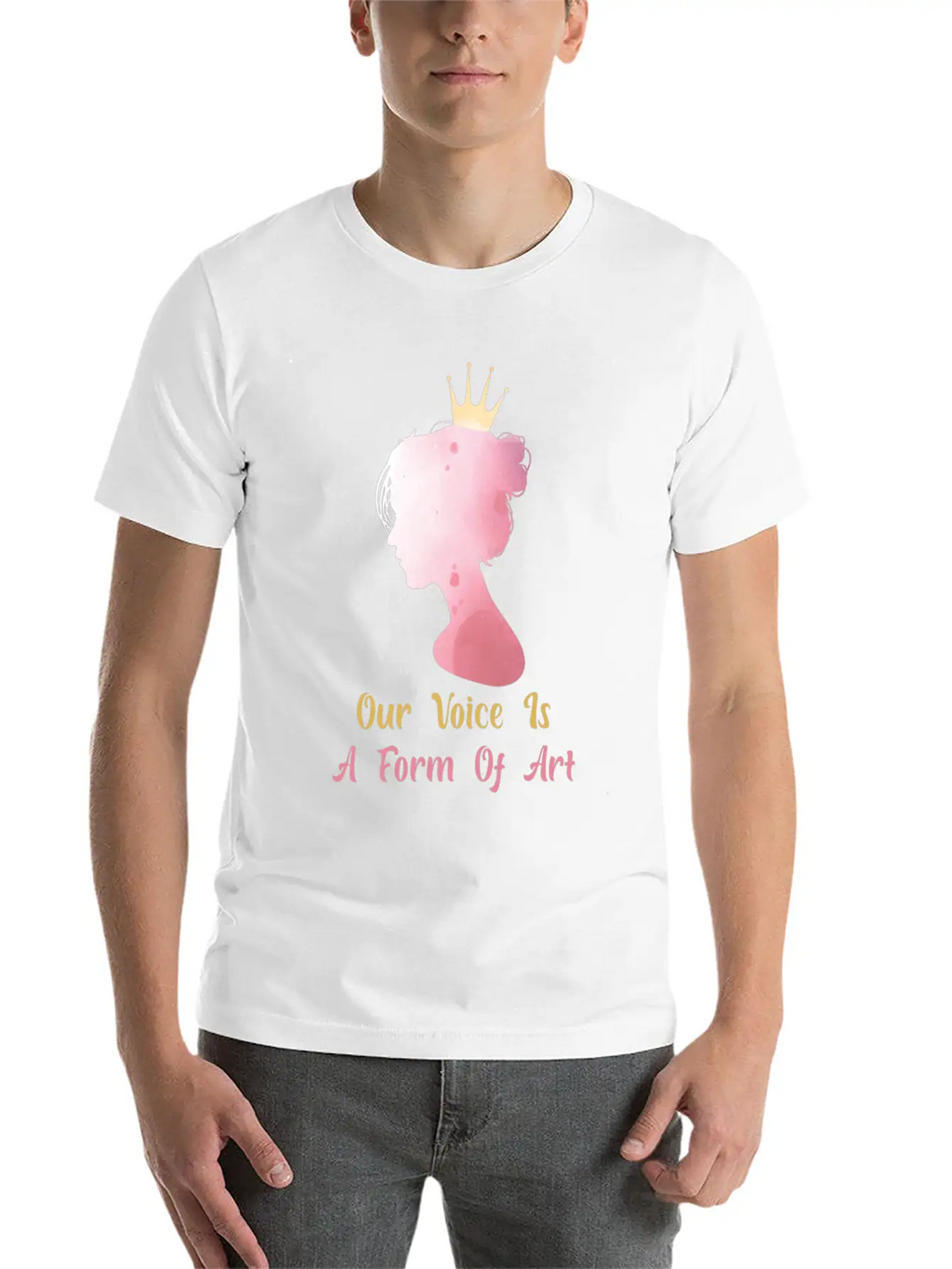 Women Empowerment - Our Voice Is A Form Of Art - Classic Cotton Tee – Unisex Comfort For Any Season