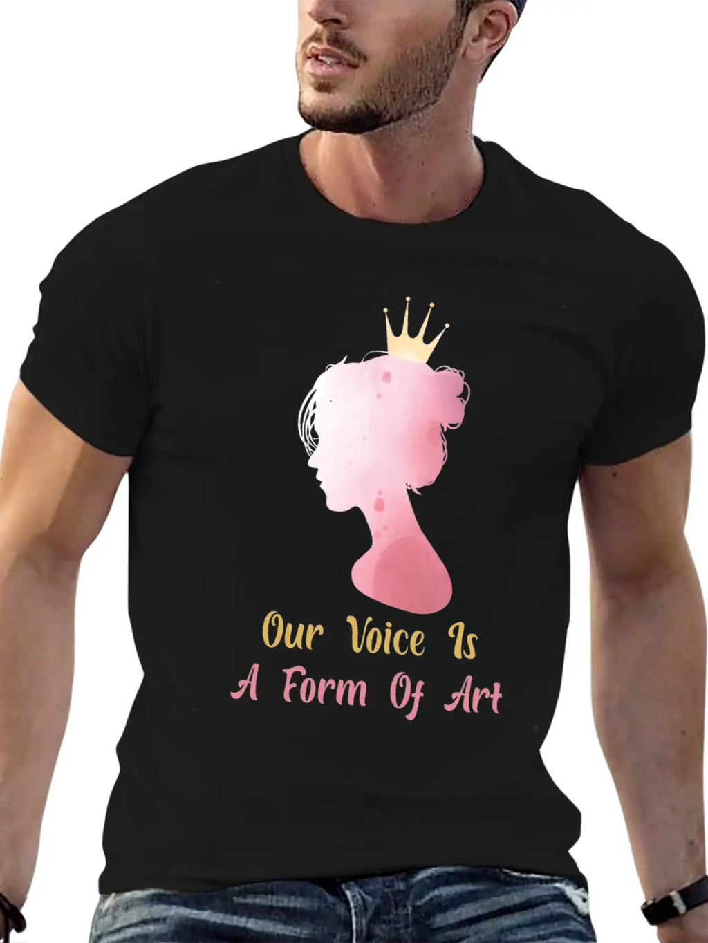 Women Empowerment - Our Voice Is A Form Of Art - Classic Cotton Tee – Unisex Comfort For Any Season