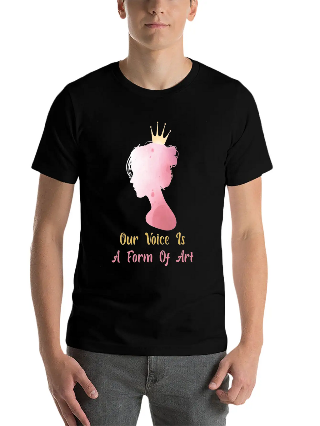 Women Empowerment - Our Voice Is A Form Of Art - Classic Cotton Tee – Unisex Comfort For Any Season