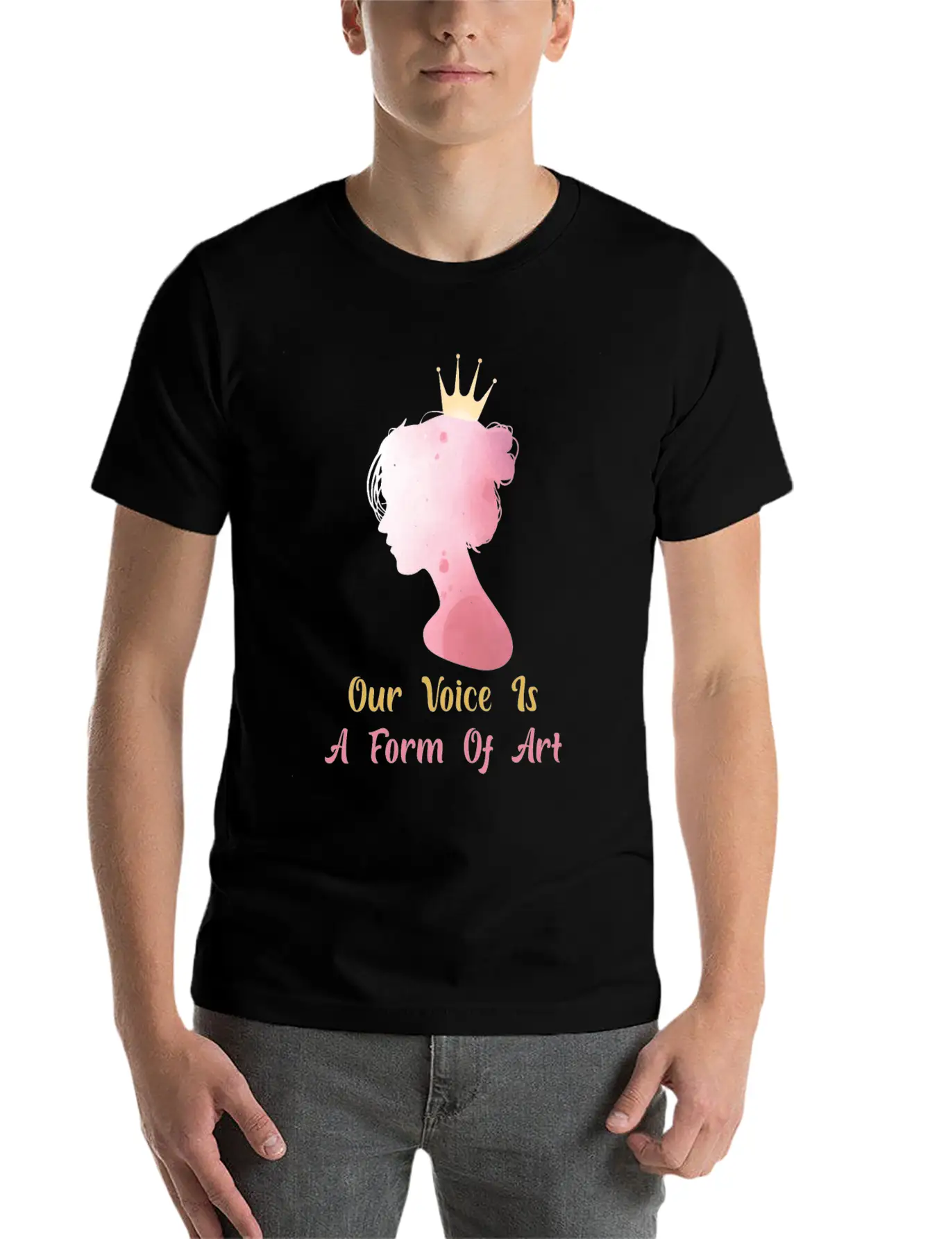 Women Empowerment - Our Voice Is A Form Of Art - Classic Cotton Tee – Unisex Comfort For Any Season