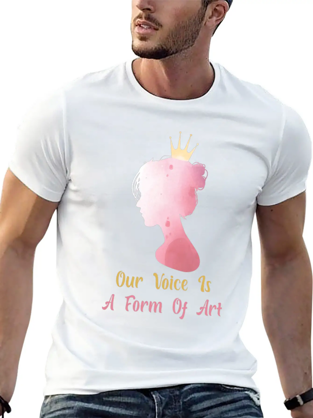 Women Empowerment - Our Voice Is A Form Of Art - Classic Cotton Tee – Unisex Comfort For Any Season