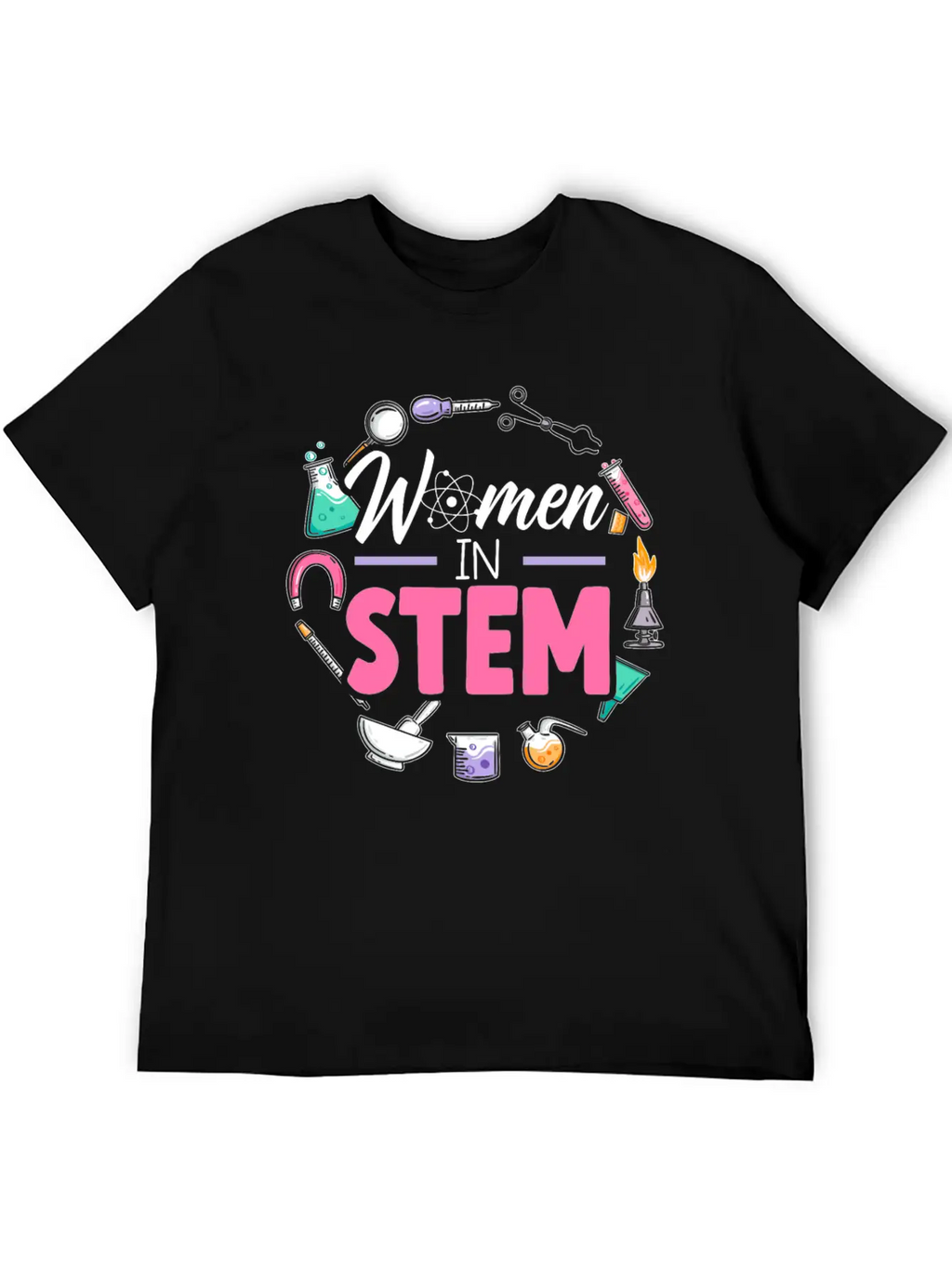 Women In STEM Steminist Engineering Science Stylish Everyday T-Shirt – Unisex Basic Cotton Tee