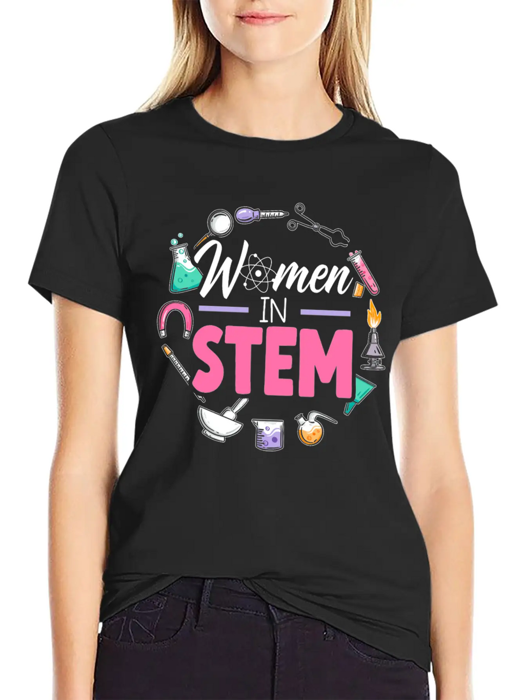 Women In STEM Steminist Engineering Science Stylish Everyday T-Shirt – Unisex Basic Cotton Tee