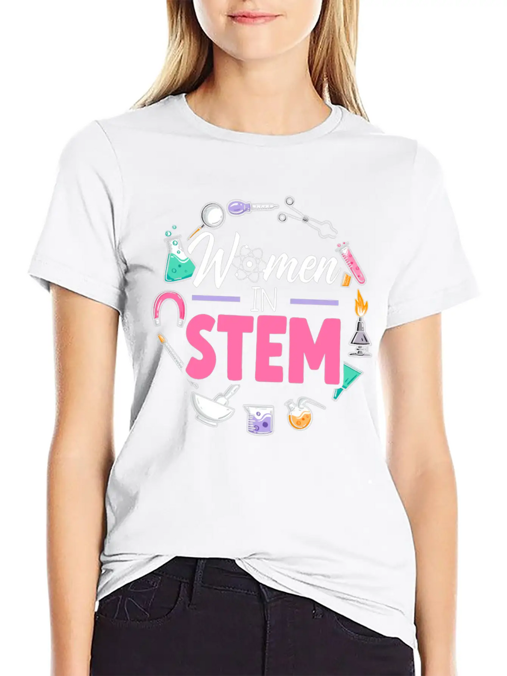 Women In STEM Steminist Engineering Science Stylish Everyday T-Shirt – Unisex Basic Cotton Tee
