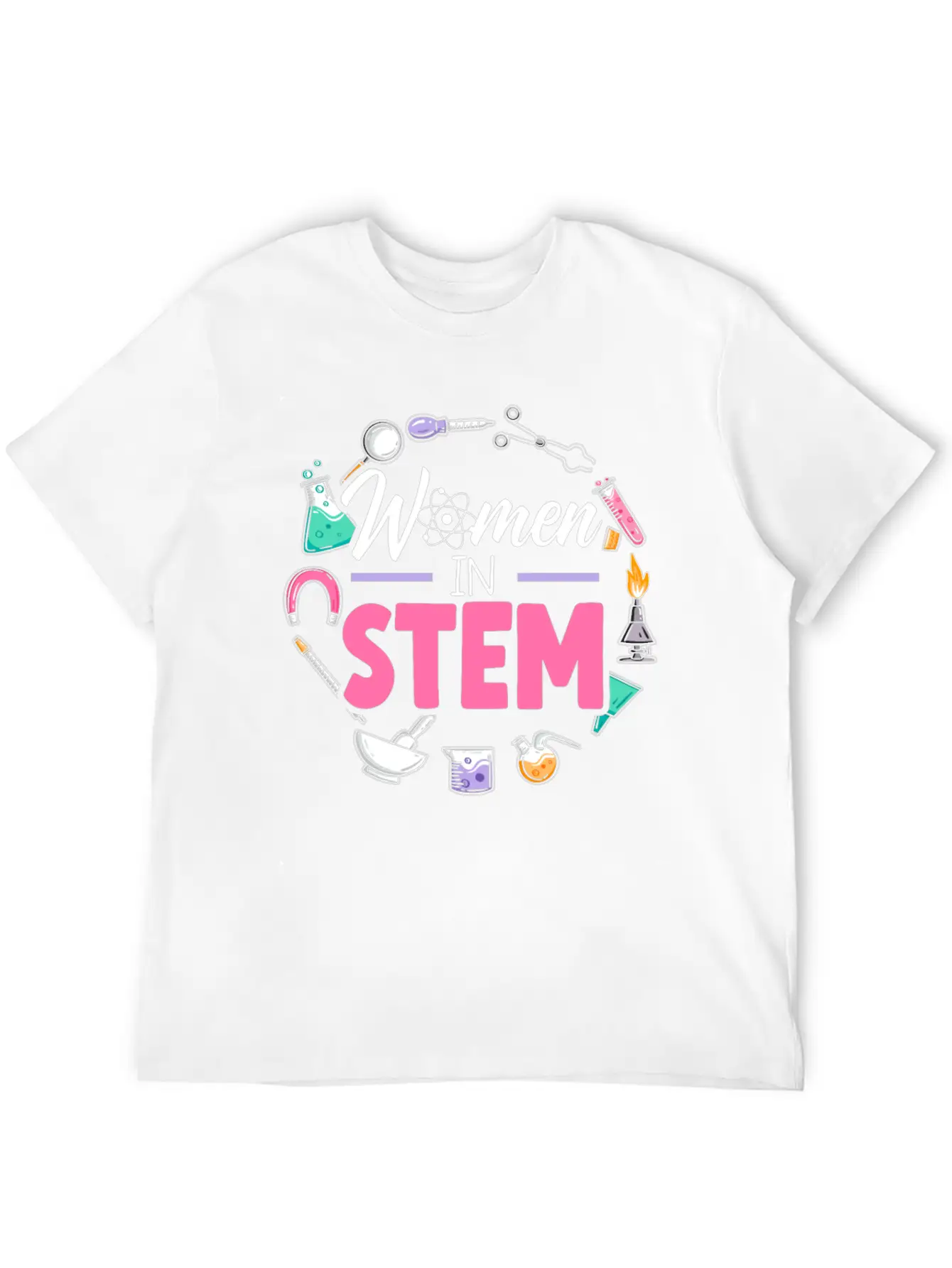 Women In STEM Steminist Engineering Science Stylish Everyday T-Shirt – Unisex Basic Cotton Tee