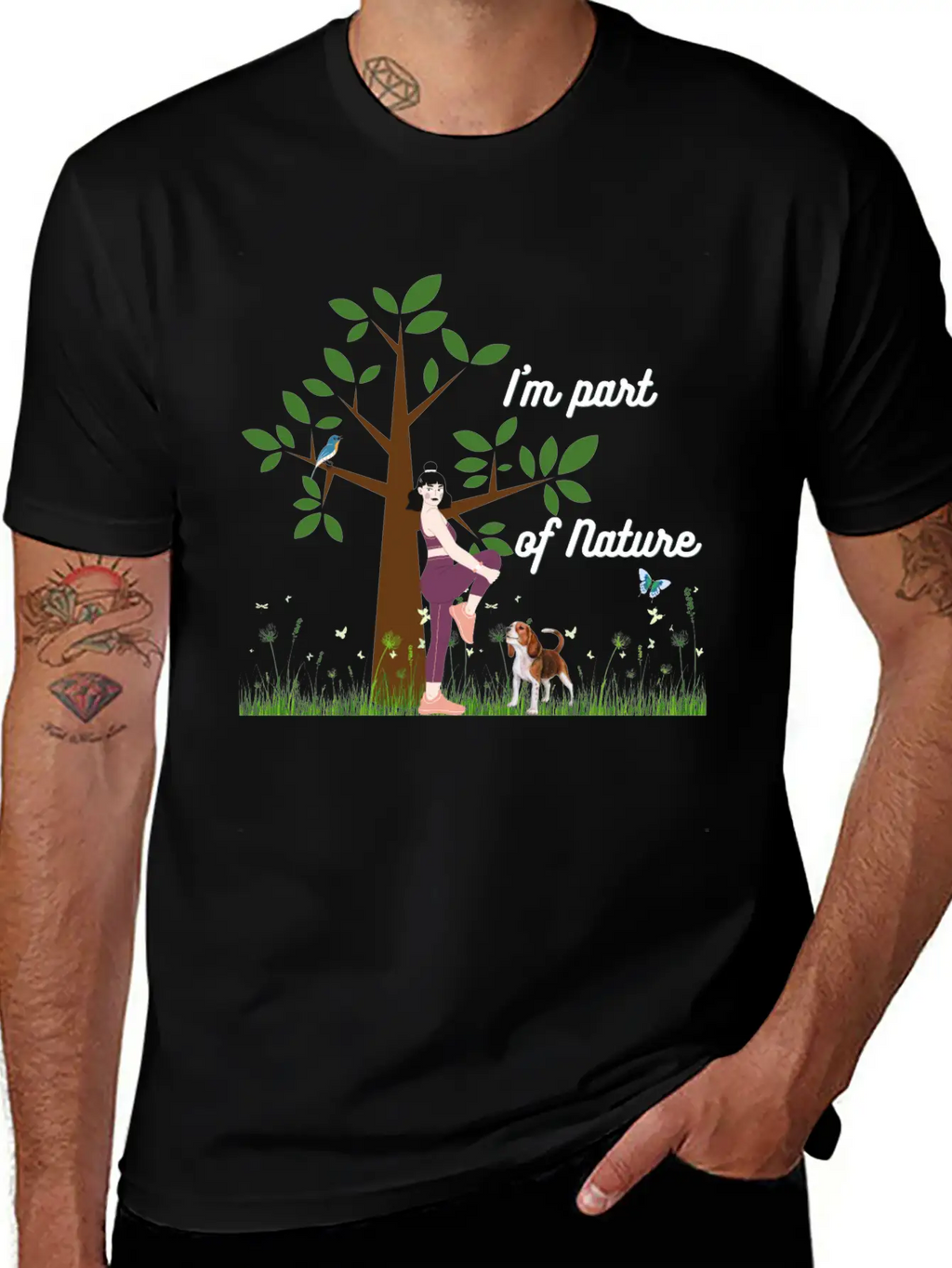 Women & Nature Design - White Essential Cotton Tee For Daily Outfits – Unisex Style