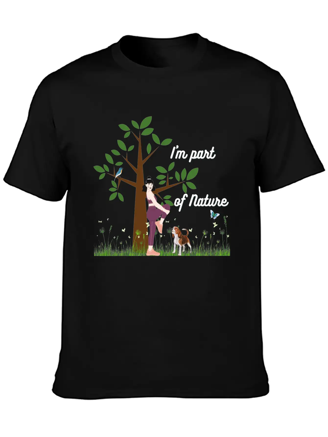 Women & Nature Design - White Essential Cotton Tee For Daily Outfits – Unisex Style