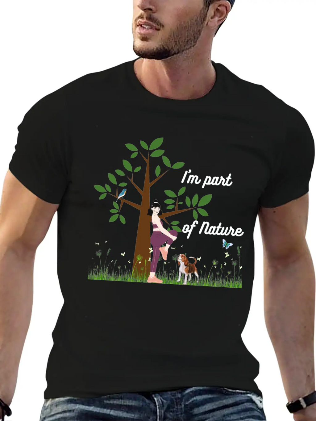 Women & Nature Design - White Essential Cotton Tee For Daily Outfits – Unisex Style