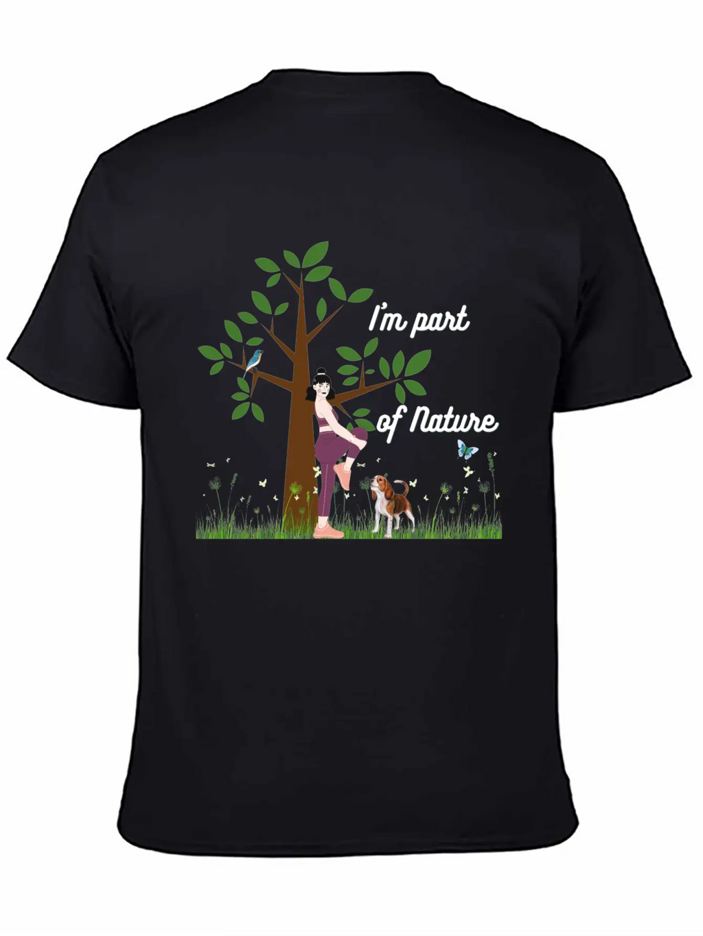 Women & Nature Design - White Essential Cotton Tee For Daily Outfits – Unisex Style