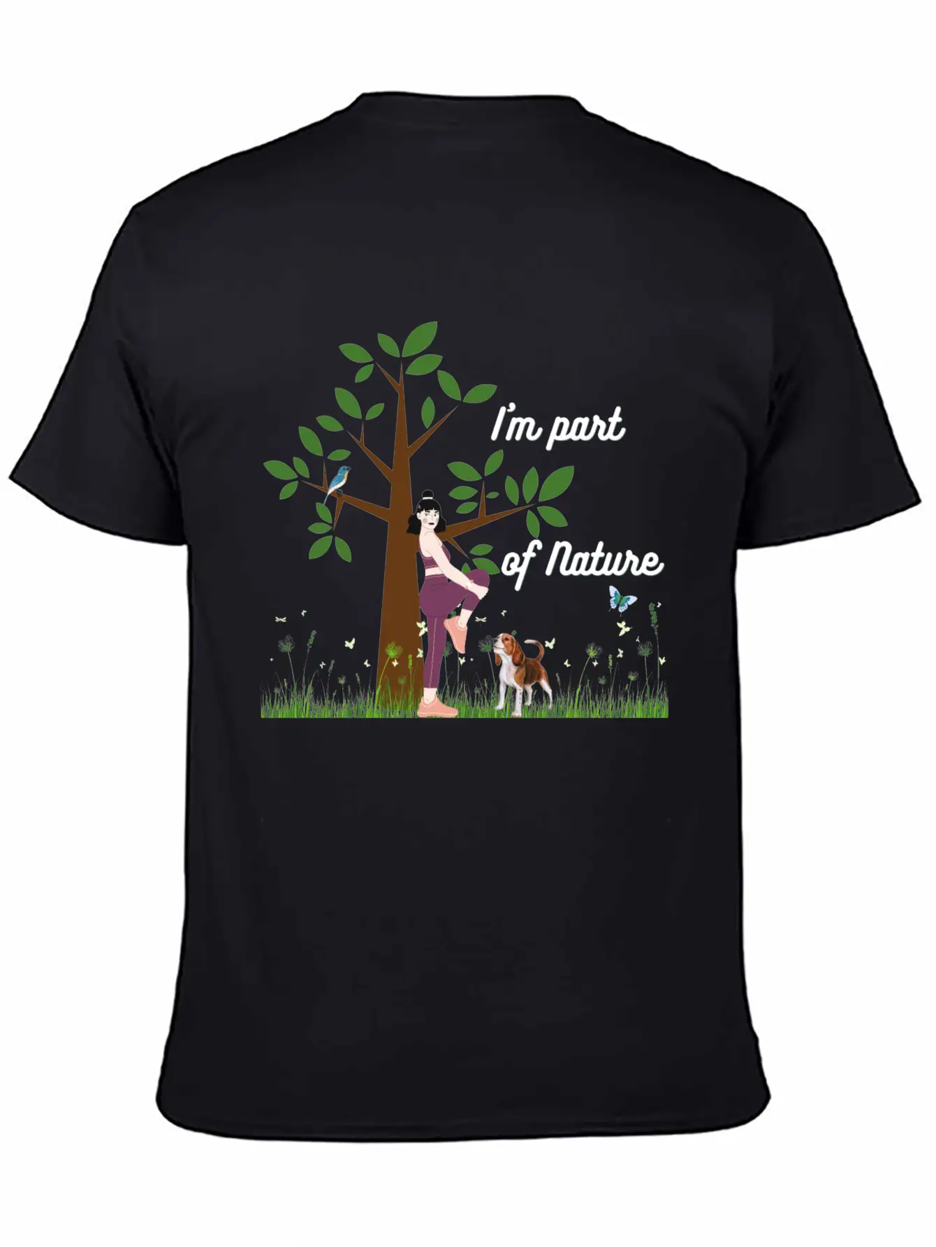 Women & Nature Design - White Essential Cotton Tee For Daily Outfits – Unisex Style