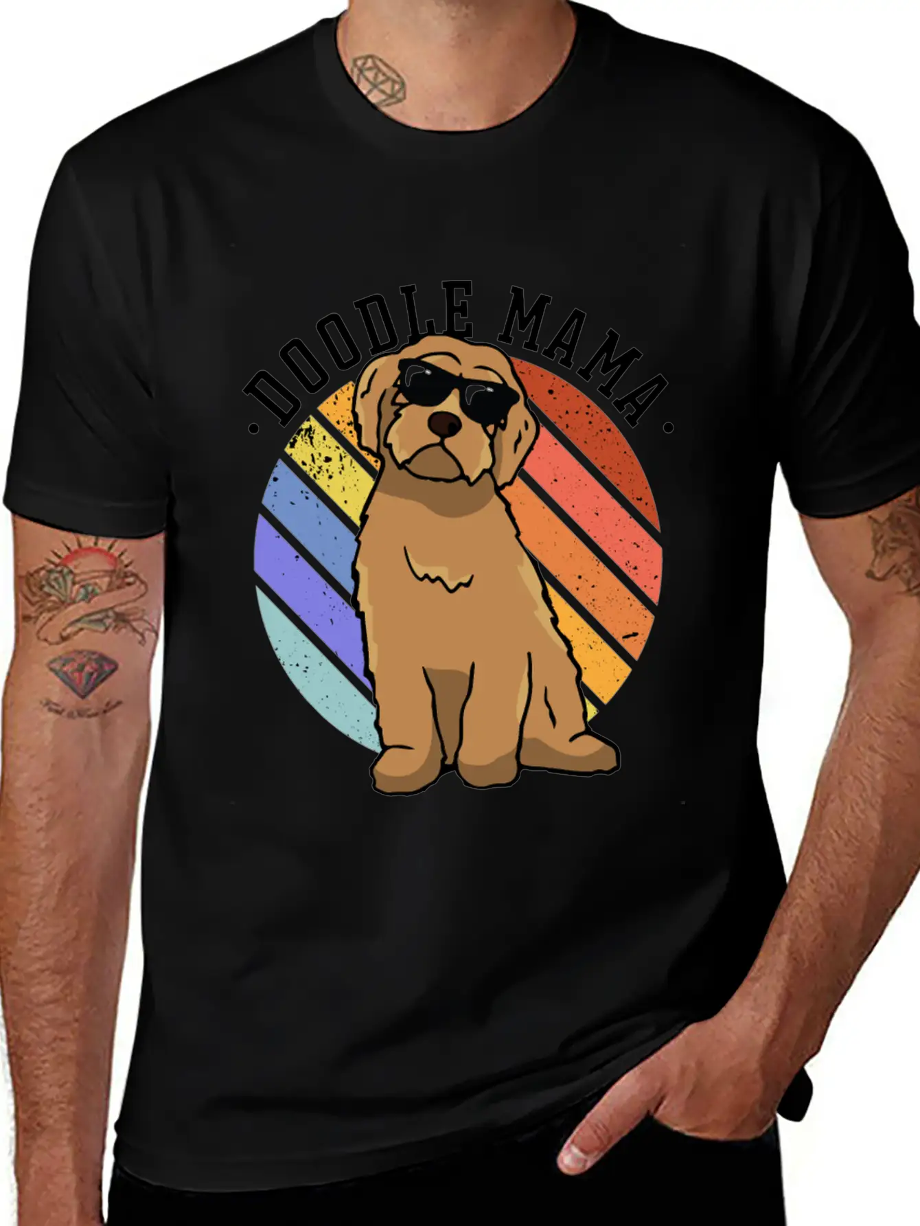 Womens Doodle Mama Labradoodle Goldendoodle Classic Cotton Tee – Unisex Comfort For Any Season