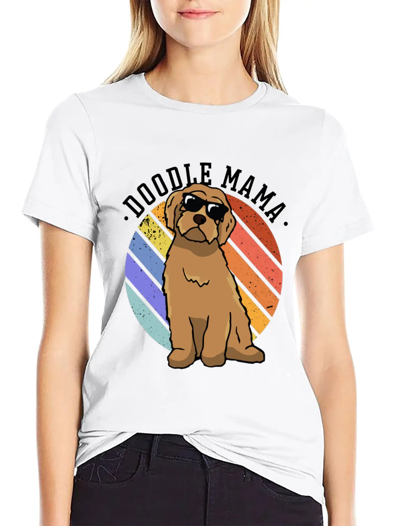 Womens Doodle Mama Labradoodle Goldendoodle Classic Cotton Tee – Unisex Comfort For Any Season