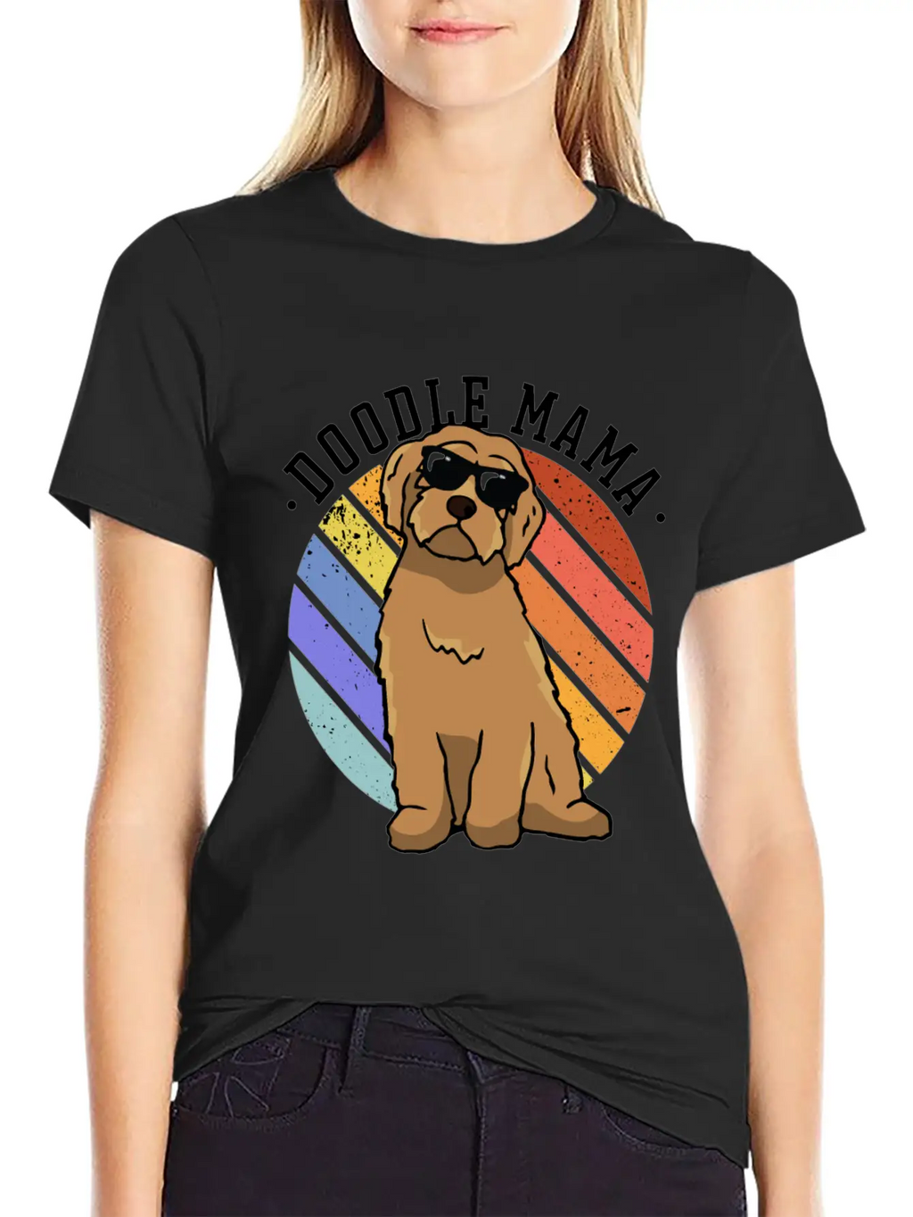 Womens Doodle Mama Labradoodle Goldendoodle Classic Cotton Tee – Unisex Comfort For Any Season