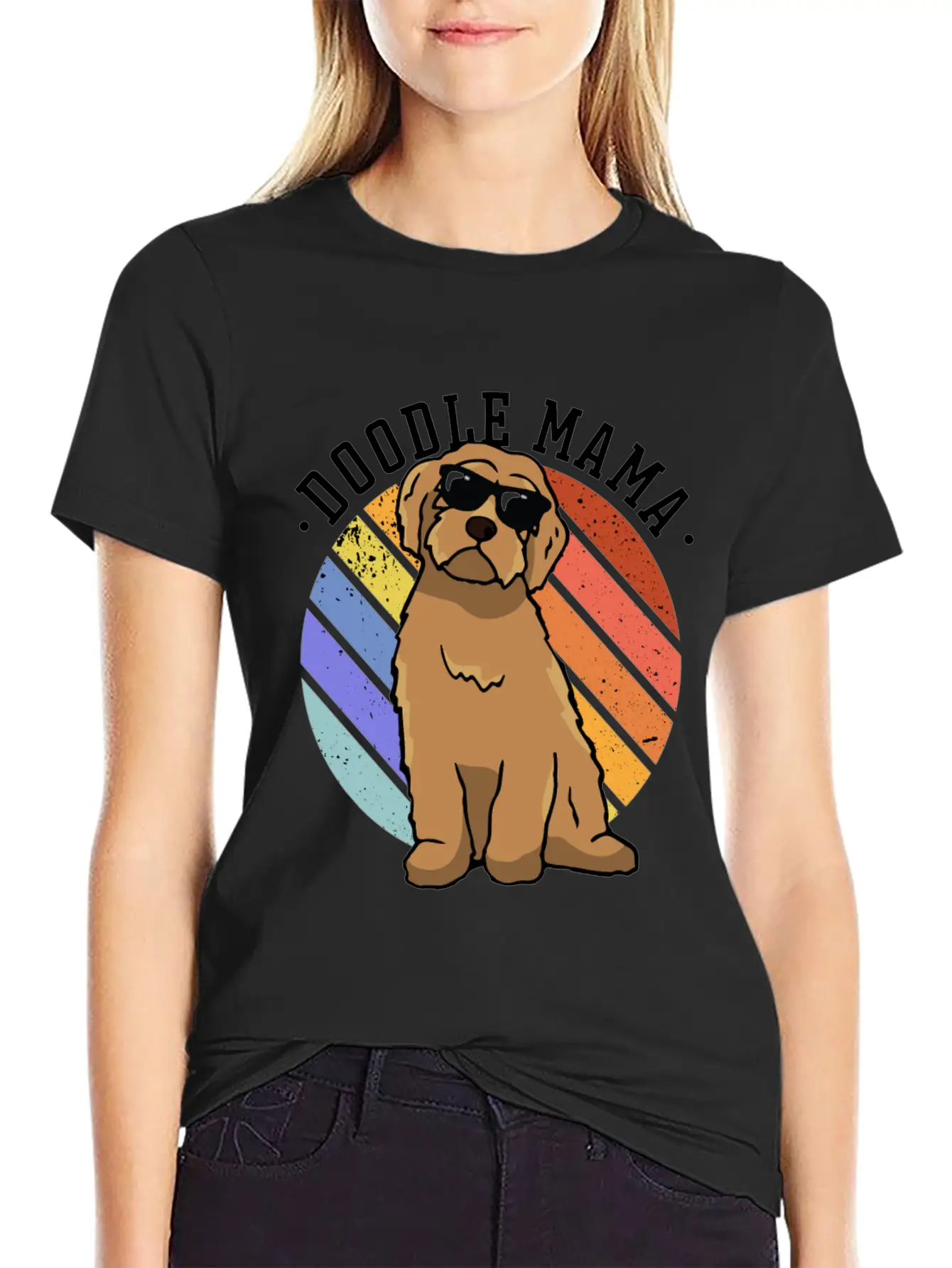 Womens Doodle Mama Labradoodle Goldendoodle Classic Cotton Tee – Unisex Comfort For Any Season