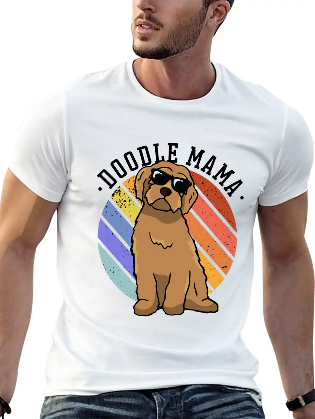 Womens Doodle Mama Labradoodle Goldendoodle Classic Cotton Tee – Unisex Comfort For Any Season