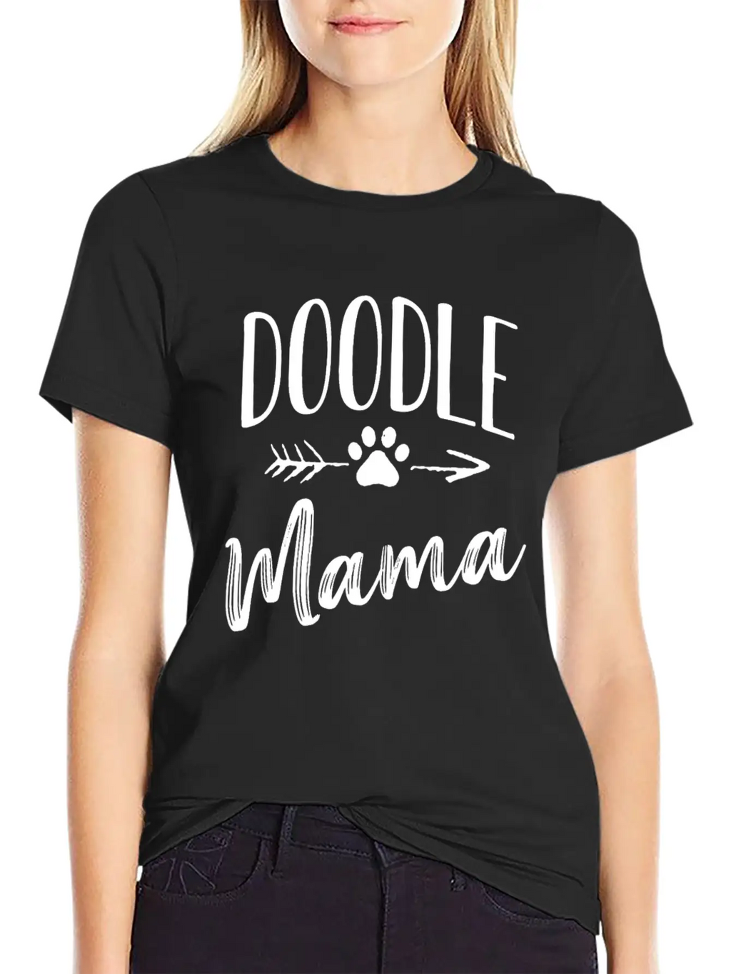 Womens Doodle Mama Labradoodle Goldendoodle Relaxed Everyday Tee – Lightweight And Durable Cotton