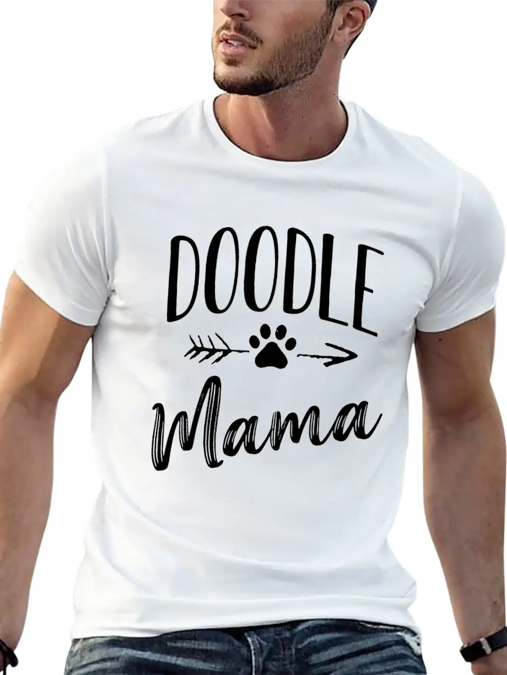Womens Doodle Mama Labradoodle Goldendoodle Relaxed Everyday Tee – Lightweight And Durable Cotton