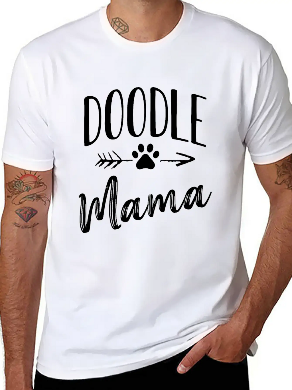 Womens Doodle Mama Labradoodle Goldendoodle Relaxed Everyday Tee – Lightweight And Durable Cotton