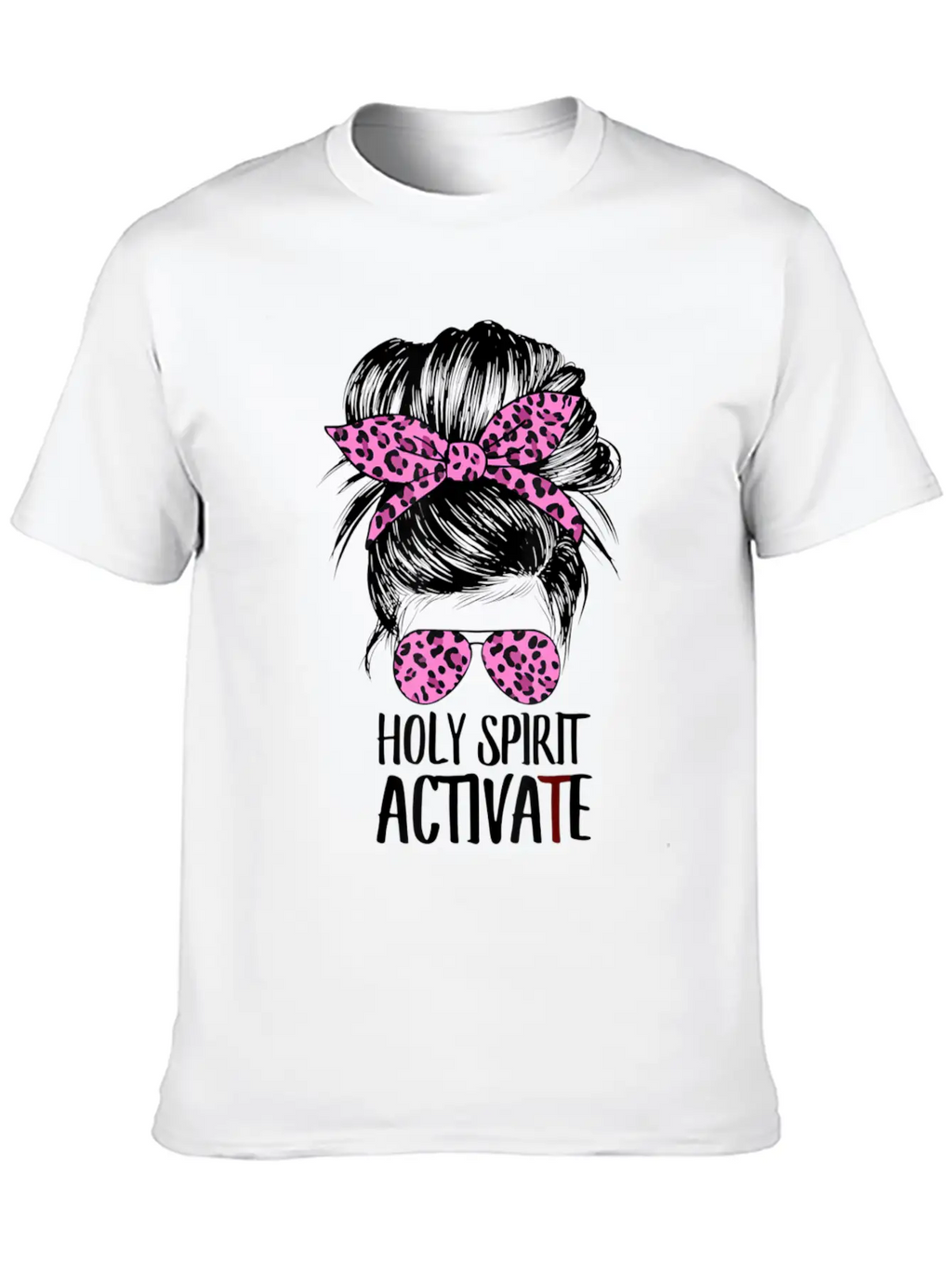 Womens Holy Spirit Cool Mom Life Hippie Tie Dye T Basic Graphic T-Shirt – Daily Comfort In Soft Cotton