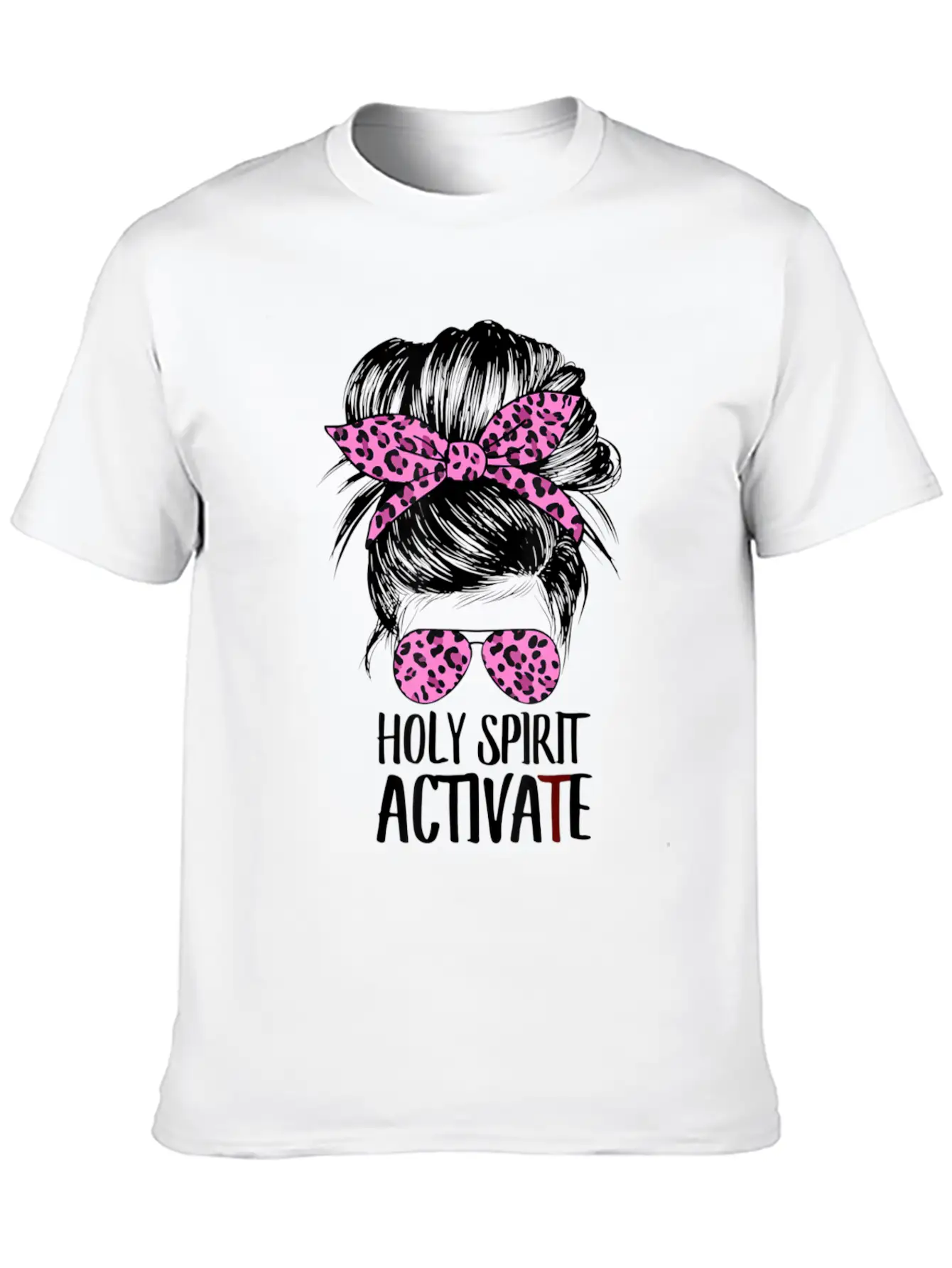 Womens Holy Spirit Cool Mom Life Hippie Tie Dye T Basic Graphic T-Shirt – Daily Comfort In Soft Cotton