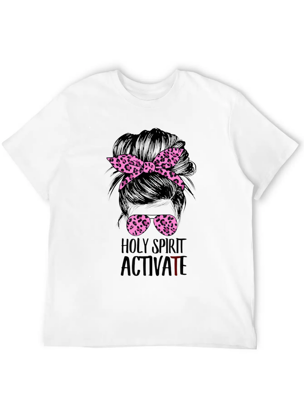 Womens Holy Spirit Cool Mom Life Hippie Tie Dye T Basic Graphic T-Shirt – Daily Comfort In Soft Cotton