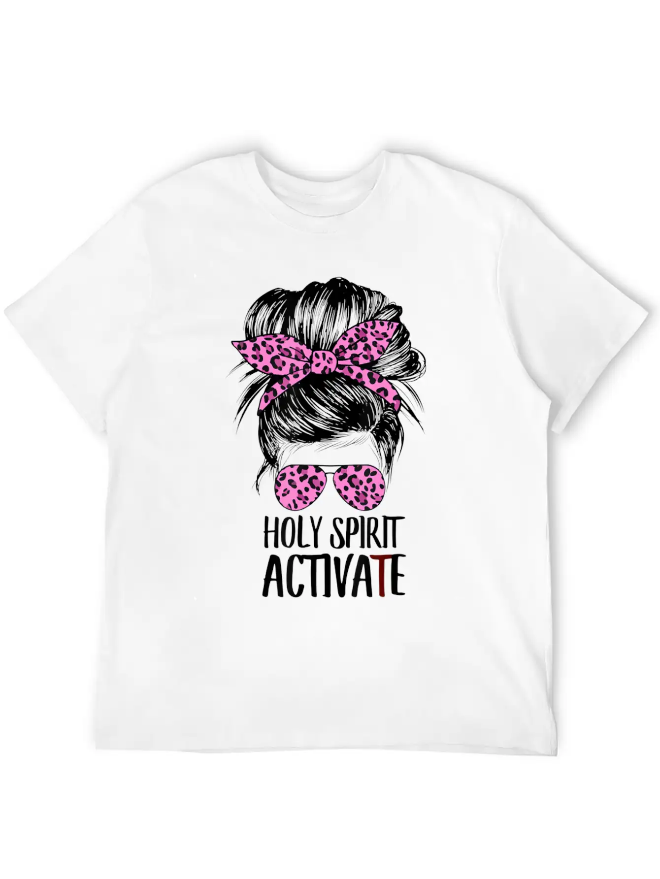 Womens Holy Spirit Cool Mom Life Hippie Tie Dye T Basic Graphic T-Shirt – Daily Comfort In Soft Cotton